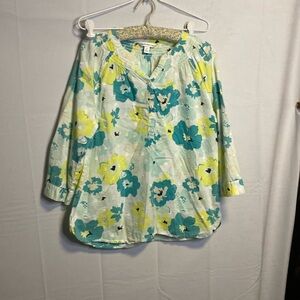 Croft & barrow flower top